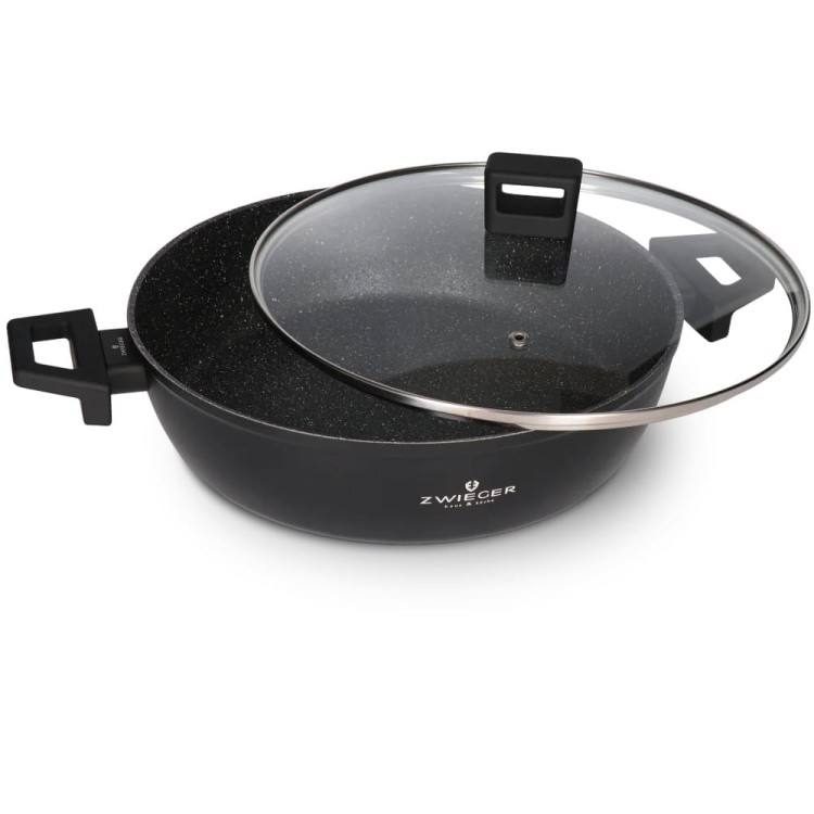 Zwieger Garnek płaski z pokrywką 28 cm Forte