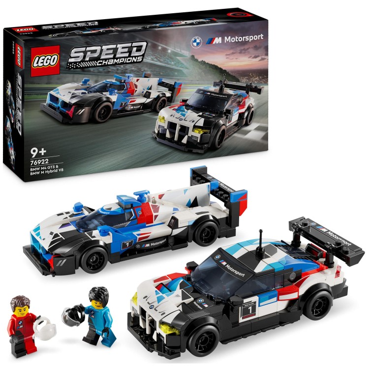LEGO Speed Champions Samochody wyścigowe BMW M4 GT3 & BMW M Hybrid V8 76922