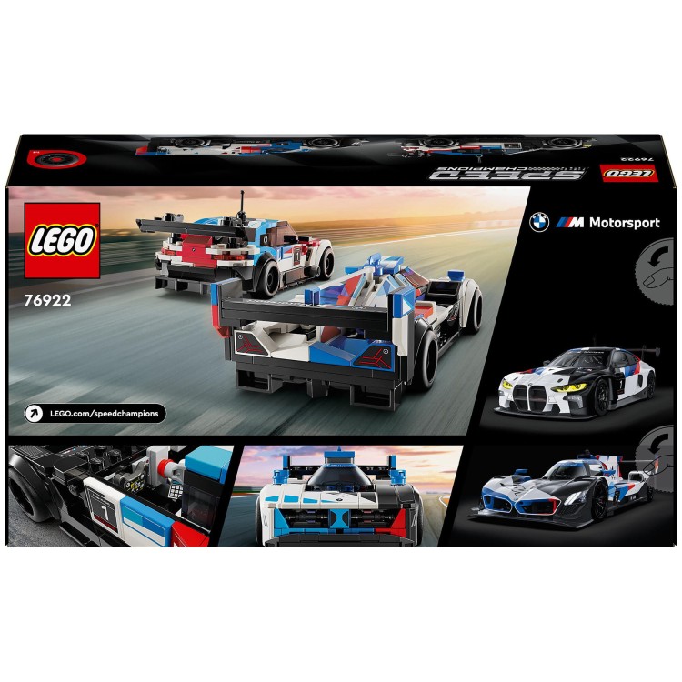 LEGO Speed Champions Samochody wyścigowe BMW M4 GT3 & BMW M Hybrid V8 76922