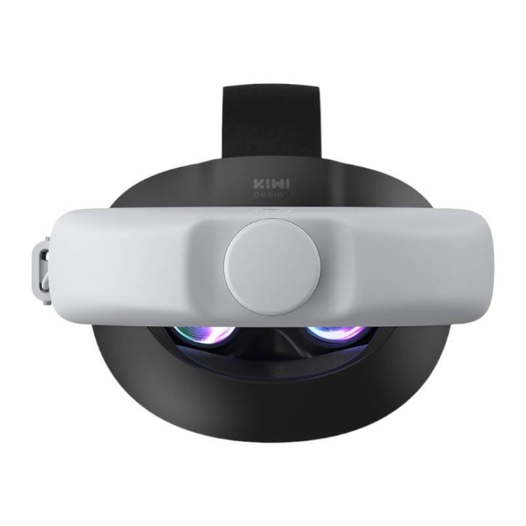 Pasek na głowę z baterią 6400mAh Kiwi Design Q31-2.2 do Meta Quest 2 biały