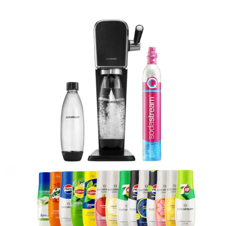 Saturator SodaStream Art czarny + 1 koncentrat
