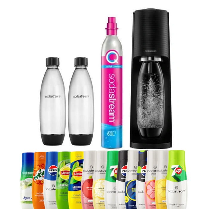 SodaStream Terra black + 2 butelki