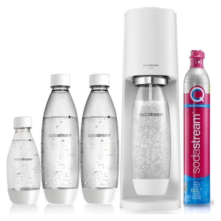 SodaStream Terra white + 3 butelki