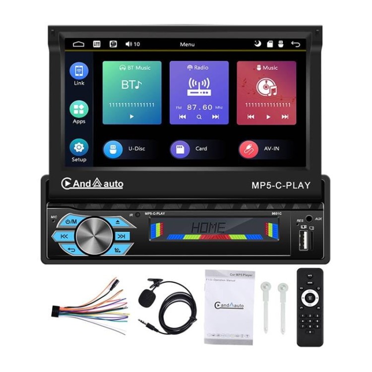 Monitor samochodowy 7" Podofo A3012 Carplay&Android Auto,