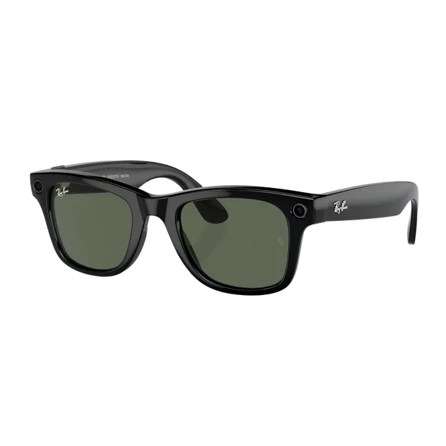 Meta Ray-Ban Wayfarer Large Glasses Green Transitions