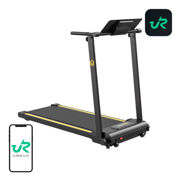 Składana bieżnia elektryczna UREVO Foldi Mini czarno- pomarańczowa