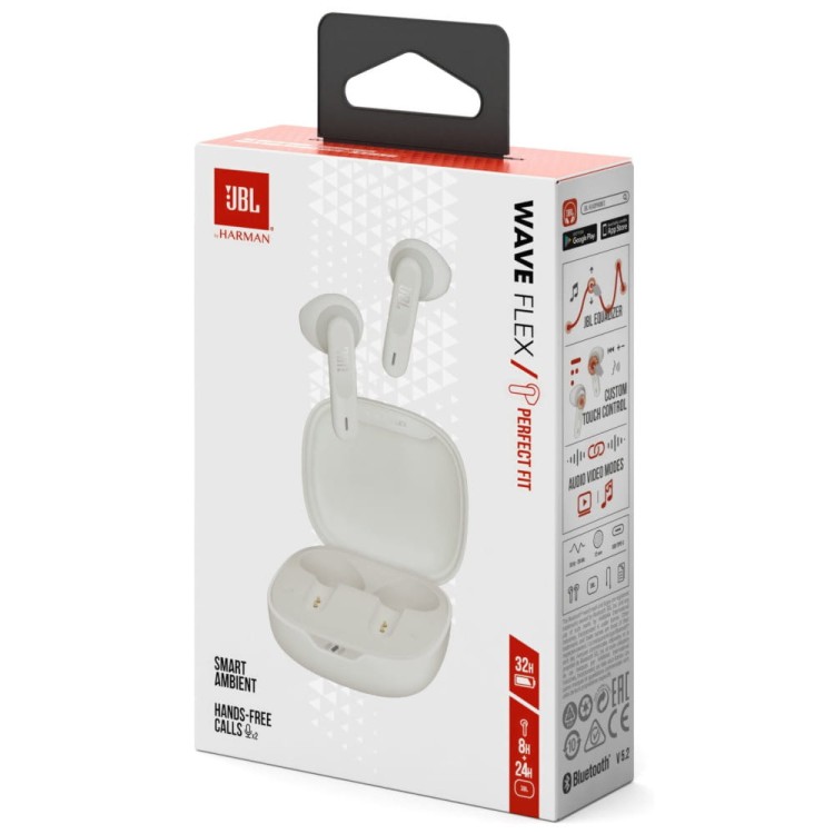 Słuchawki douszne JBL Wave Flex biały