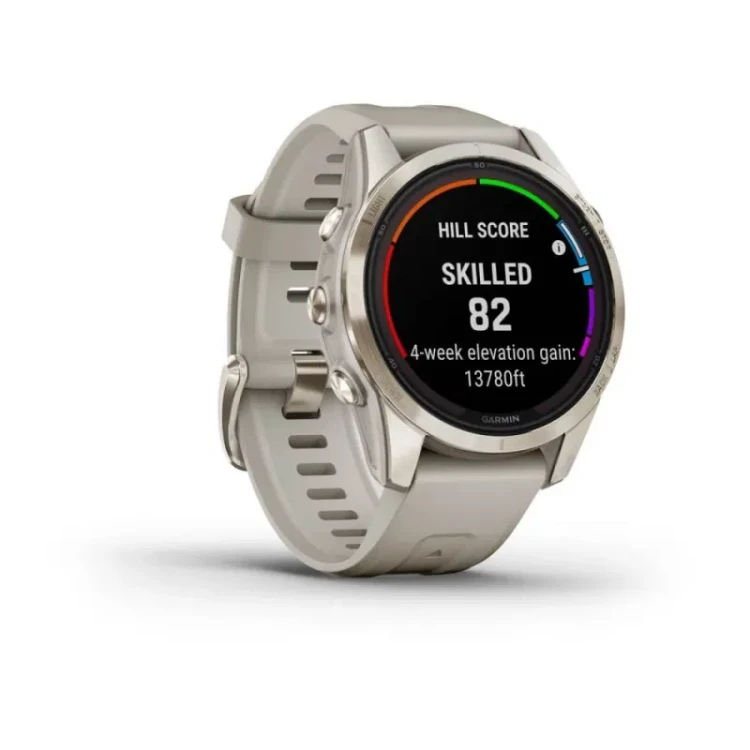 Garmin Fenix 7S Pro Sapphire Solar Soft Gold z jasnopiaskowym paskiem (010-02776-14)