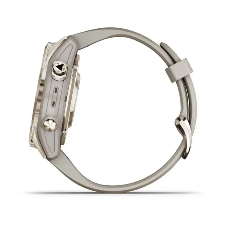Garmin Fenix 7S Pro Sapphire Solar Soft Gold z jasnopiaskowym paskiem (010-02776-14)
