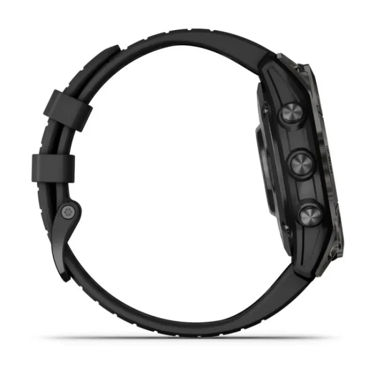 Garmin Fenix 7 Pro Sapphire Solar Carbon Gray DLC Titanium z czarnym paskiem (010-02777-10)