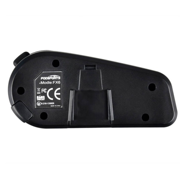 Interkom motocyklowy Fodsports FX6 dwupak czarny