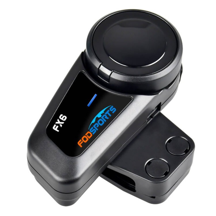 Interkom motocyklowy Fodsports FX6 dwupak czarny