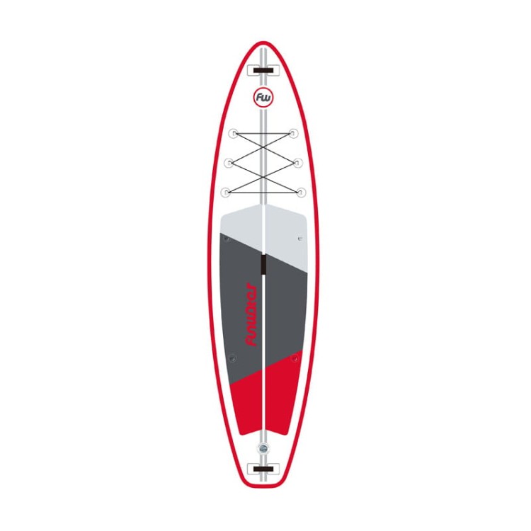 Deska do pływania SUP FunWater SUPFW69C czerwono-biała