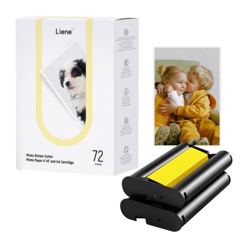 Papier do drukarki Liene PixCut 4x6", 72szt