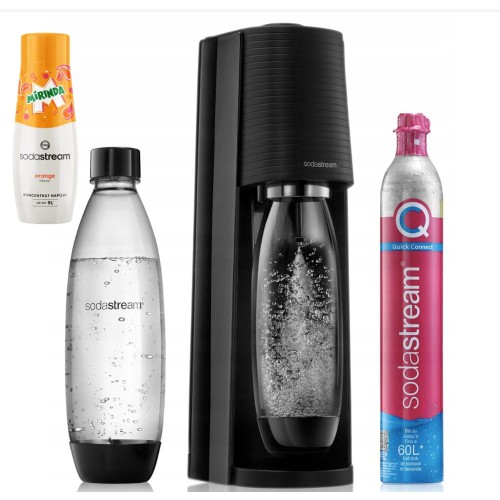 saturator SodaStream Terra black + koncentrat Mirinda 440ml