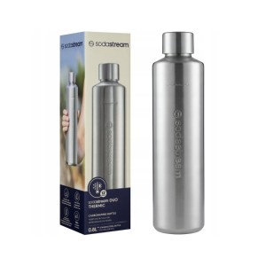 Metalowa butelka termiczna do saturatora SodaStream Duo 0.8L