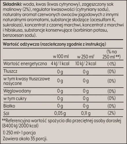 Koncentrat SodaStream Red Berries Zero 440 ml