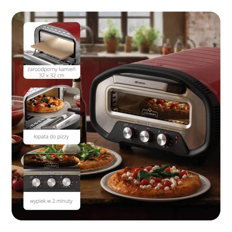 Piec do pizzy Ariete mod. 3901 Da Gennaro