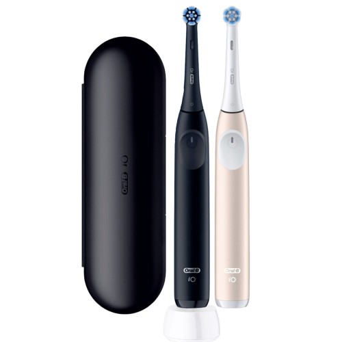 Szczoteczki magnetyczne Oral-B iO laboratory series 2 dwupak czarna i różowa