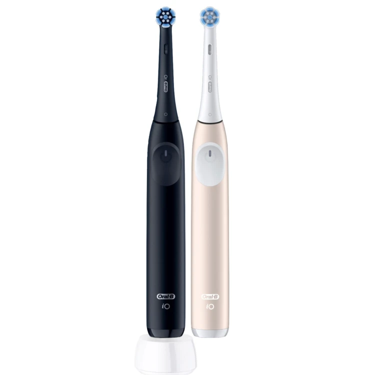 Szczoteczki magnetyczne Oral-B iO laboratory series 2 dwupak czarna i różowa
