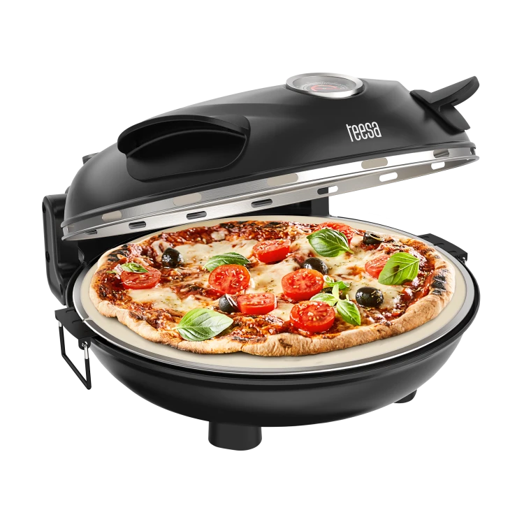 Piec do pizzy Teesa Supreme+ 1200W 400°C czarny