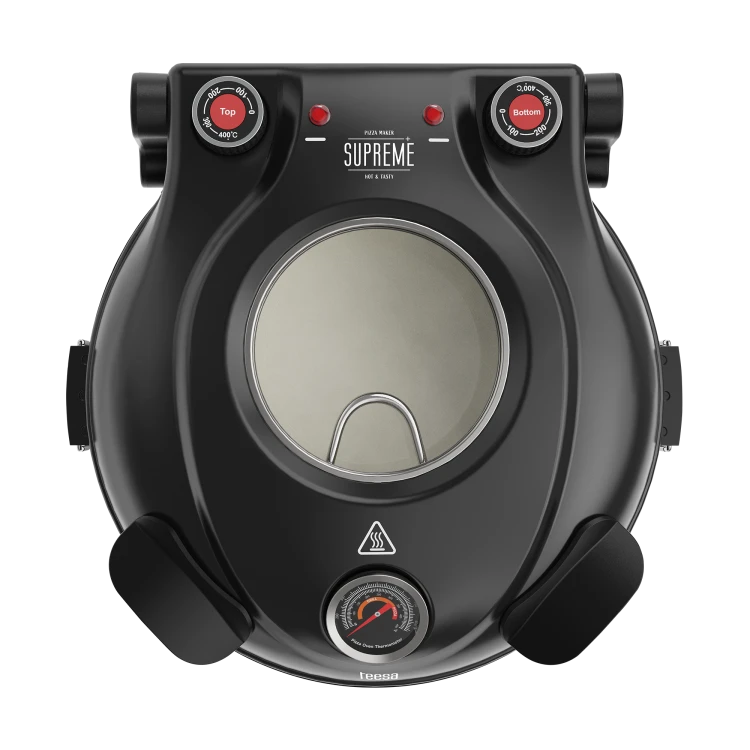 Piec do pizzy Teesa Supreme+ 1200W 400°C czarny