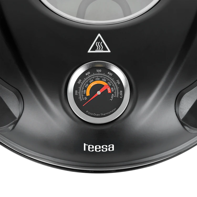 Piec do pizzy Teesa Supreme+ 1200W 400°C czarny