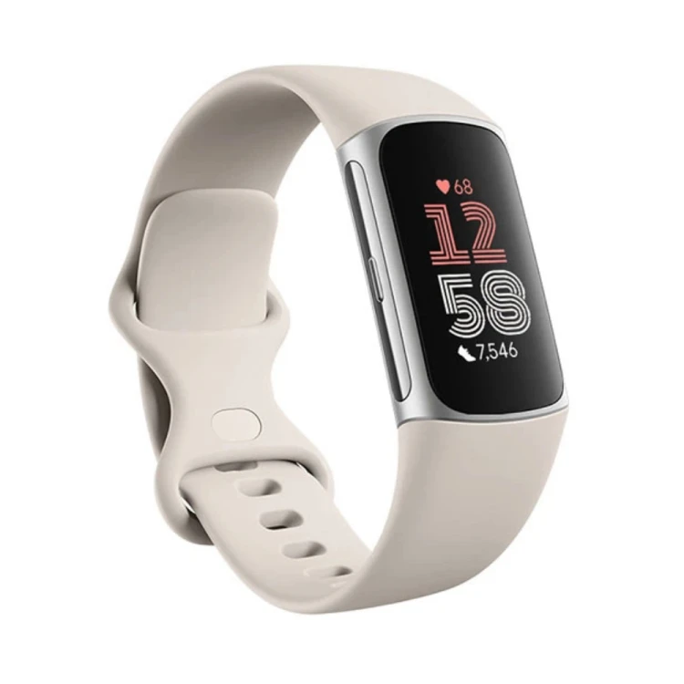 Smartwatch Fitbit Charge 6 Porcelain Silver