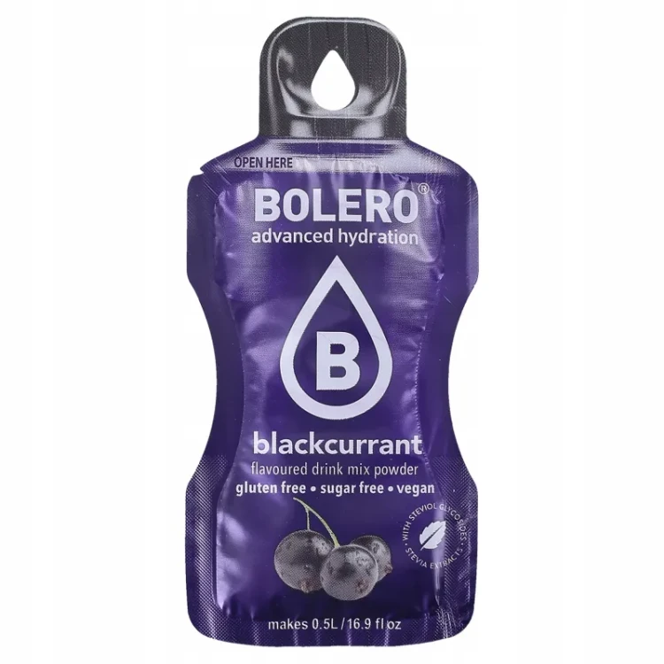 Napój w proszku Bolero Sticks Blackcurrant ze stewią 3 g