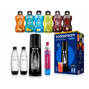 SodaStream Terra 2 butelki black + Bolero
