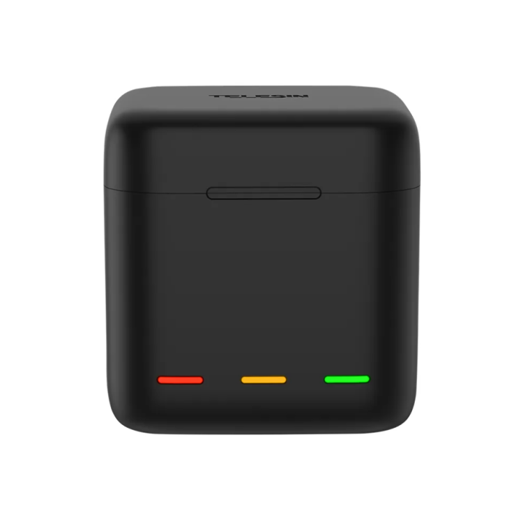 Ładowarka trójkanałowa box Telesin dla GoPro Hero 9 / Hero 10 / Hero 11 + 2 baterie