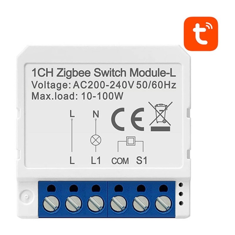 Inteligentny przełącznik dopuszkowy ZigBee Avatto LZWSM16-W1 bez neutralnego TUYA