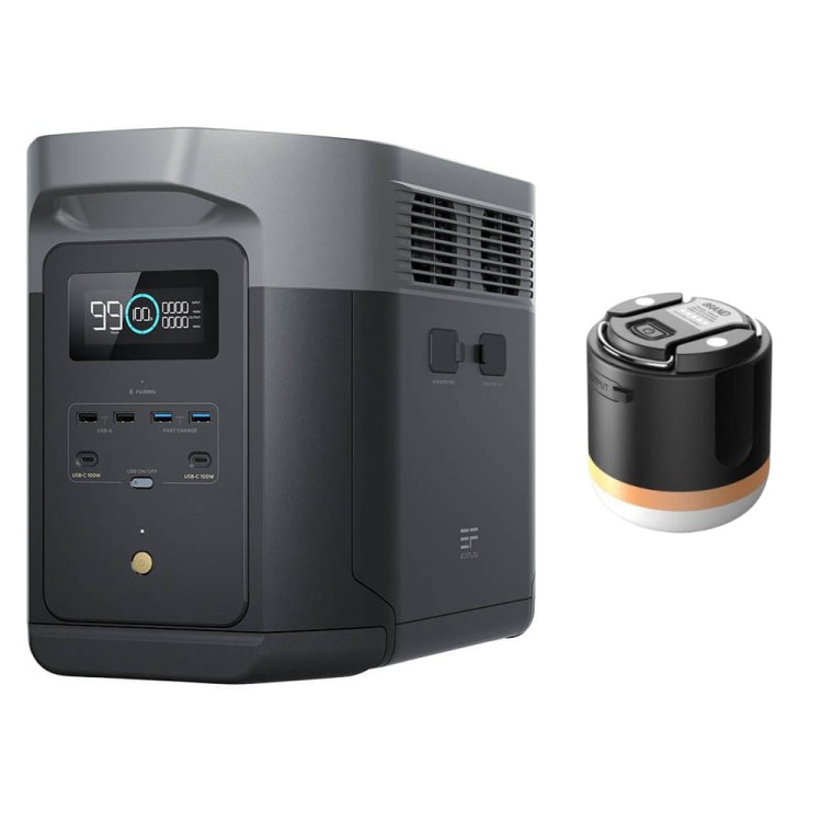 EcoFlow Delta 2 Max + Lampa obozowa EcoFlow Camping Light