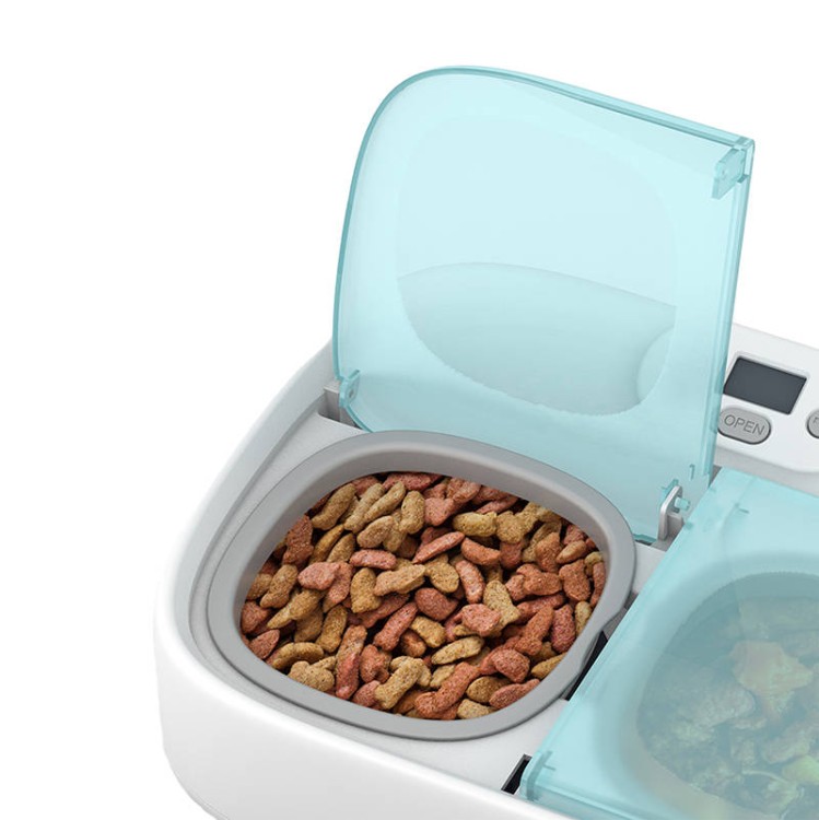 Inteligentna dwukomorowa miska z wkładem chłodzącym Petoneer Two-Meal Feeder
