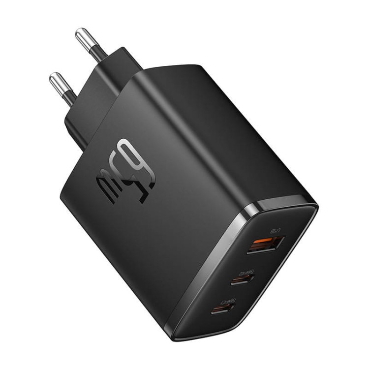 Ładowarka sieciowa Baseus OS-Cube Pro 2xUSB-C + USB-A 65W czarna