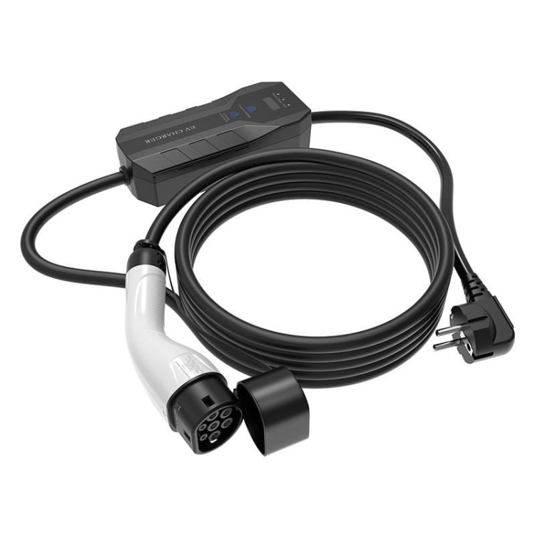 Ładowarka do samochodu elektrycznego Choetech ACG14 3.5 kW z wyświetlaczem LCD biała