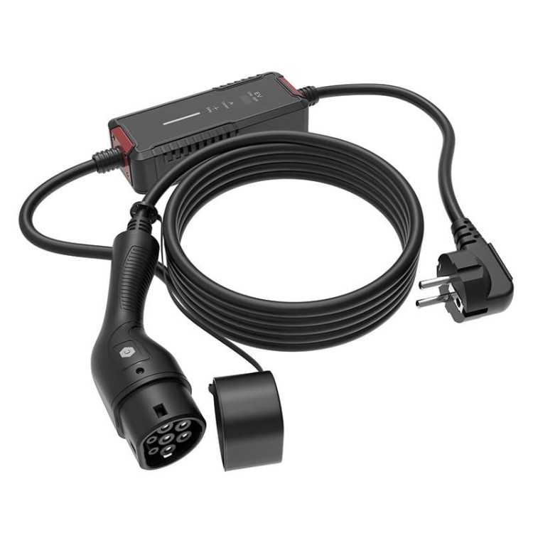 Ładowarka do samochodu elektrycznego Choetech ACG16 3.5 kW z wyświetlaczem LCD czarna