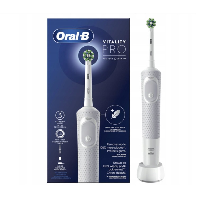 Szczoteczka elektryczna Oral-B Vitality Pro biała