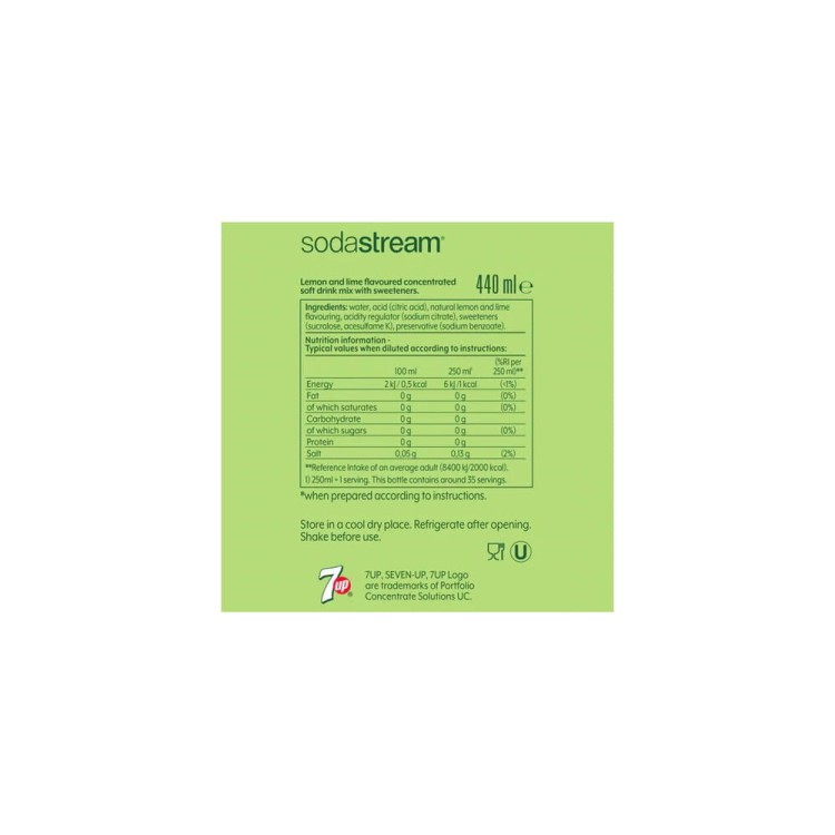 koncentrat SodaStream 7UP Free Zero 440 ml