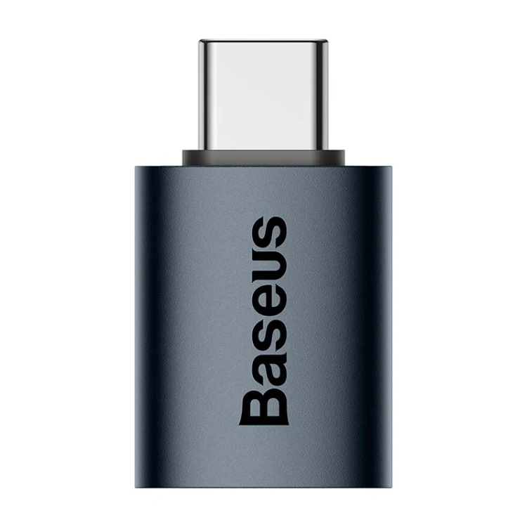 Adapter USB-C do USB-A Baseus Ingenuity OTG niebieski