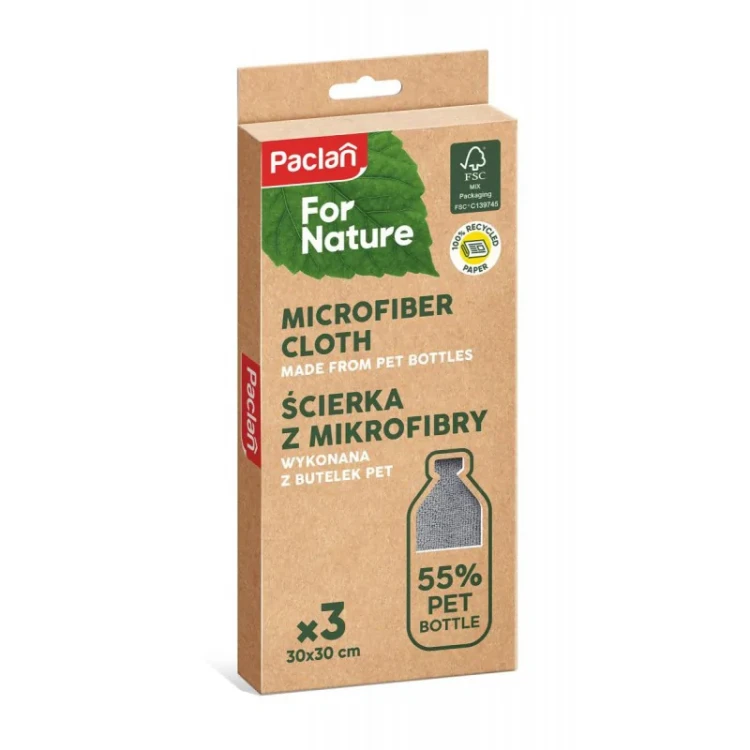 Ścierka z mikrofibry Paclan for Nature 3szt