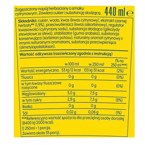 Koncentrat SodaStream Lipton Ice Tea Lemon 440 ml