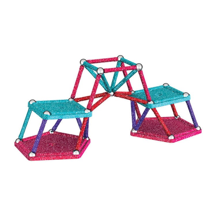 Klocki magnetyczne Glitter Recycled Geomag GEO-536G