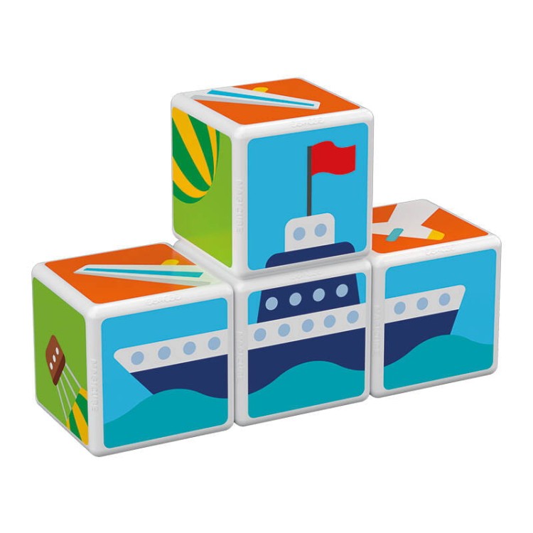 Klocki magnetyczne Magicube Printed Transport + karty 7 elementów Geomag GEO-122