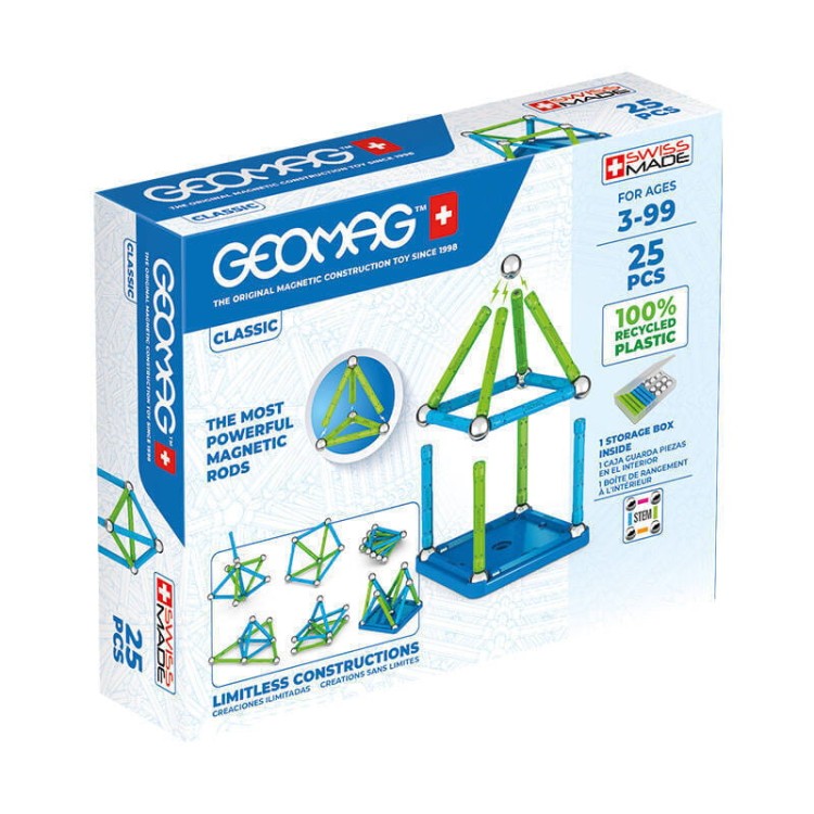 Klocki magnetyczne Classic Recycled Geomag GEO-275