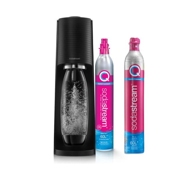SodaStream Terra black + SodaStream Cylinder z gazem CO2 Quick Connect