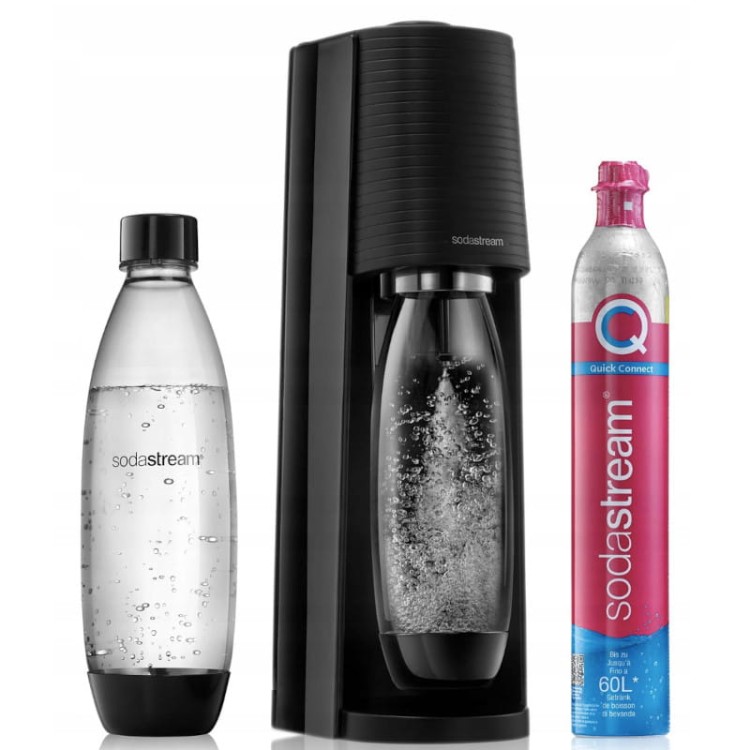 SodaStream Terra black + SodaStream Cylinder z gazem CO2 Quick Connect