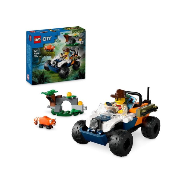 LEGO City Quad badacza dżungli z pandą czerwoną 60424