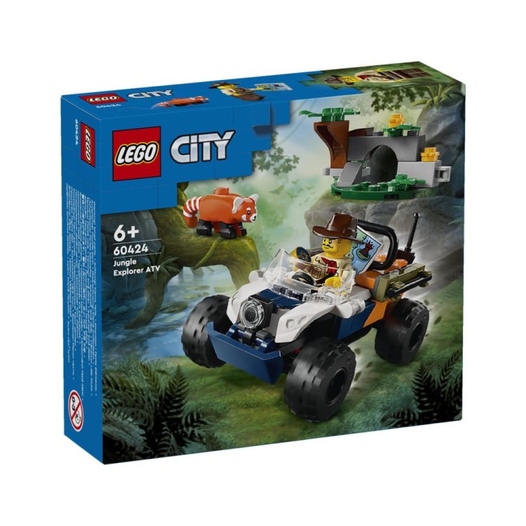 LEGO City Quad badacza dżungli z pandą czerwoną 60424