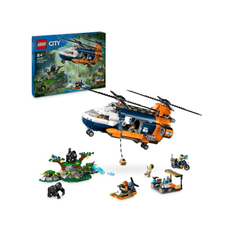 LEGO City Helikopter badaczy dżungli w bazie 60437